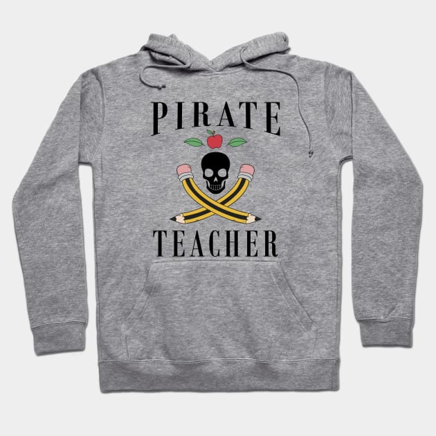 Halloween Pirate Teacher Hoodie by KC Happy Shop